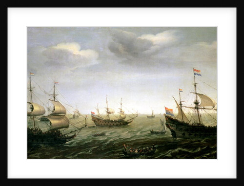 Houtman's Fleet by Cornelis Verbeeck