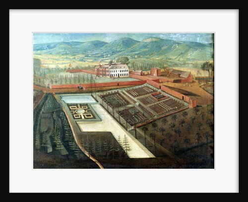 Vegetable Garden, detail of Panoramic View of Charlton Park, c.1745 by Thomas Robins