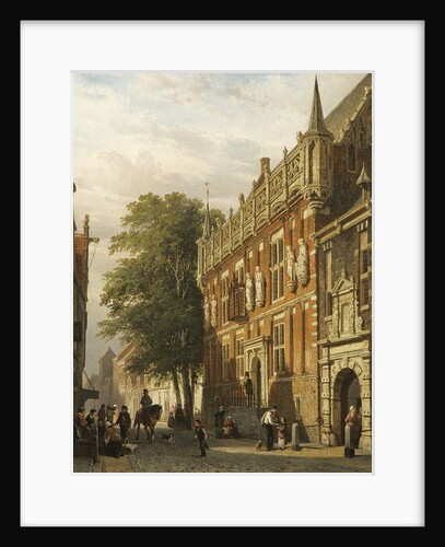 The Stadhuis at Kampen, The Netherlands, 1862 by Cornelius Springer