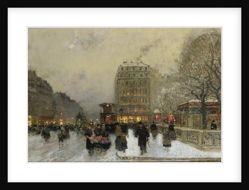 Paris Street Scene by Luigi Loir