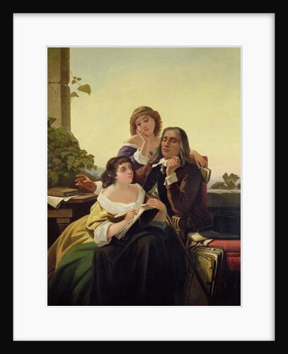 John Milton Composing Poetry by Leon Bortarel