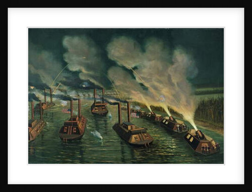 Gun and Mortar Boats on the Mississippi by William Torgerson