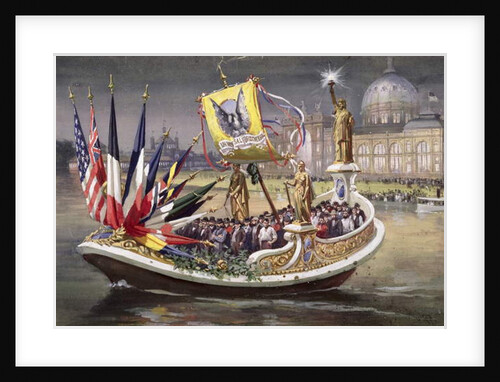The 'Universal Brotherhood' Barge at the World's Columbian Exposition, Chicago, 1893 by Thure de Thulstrup