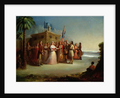 Presentation of the Colours to Colonel W. Moultrie by American School