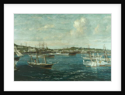 Blockade Runners in Port at St. George, Bermuda, c.1861-65 by William Torgerson