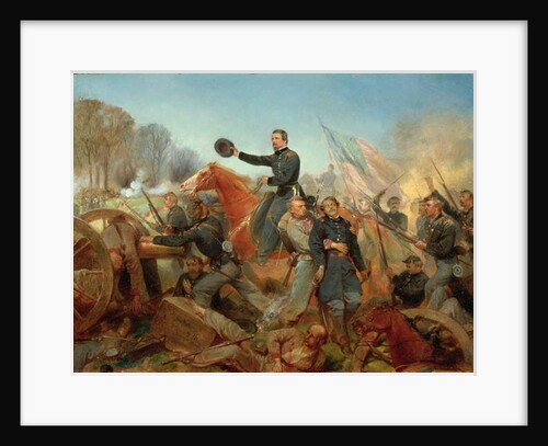 Battle of the Wilderness, Attack at Spotsylvania Court House, Virginia, 1865 by Alonzo Chappel
