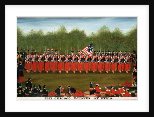 The Chicago Zouaves at Utica, c.1860 by John Bernt Graff