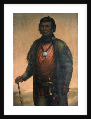 Portrait of Shabbona, Potawatomi Chief, 1859 by E. S. Webber
