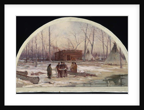 The Winter Quarters of Father Marquette, 1674, 1900 by Lawrence Carmichael Earle