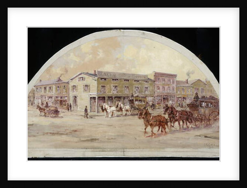 Frink and Walker's Stage Coach Office, 1850, 1900 by Lawrence Carmichael Earle