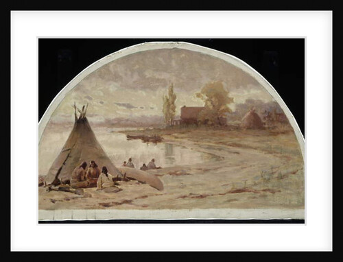 Kinzie House, Near Fort Dearborn, 1804, 1900 by Lawrence Carmichael Earle