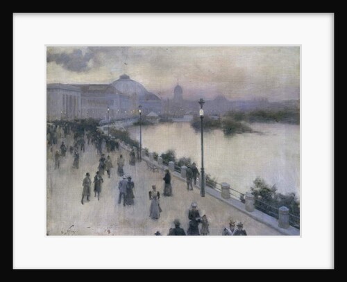 Sunset Hour on the West Lagoon, World's Columbian Exposition, c.1893 by Willard Leroy Metcalf