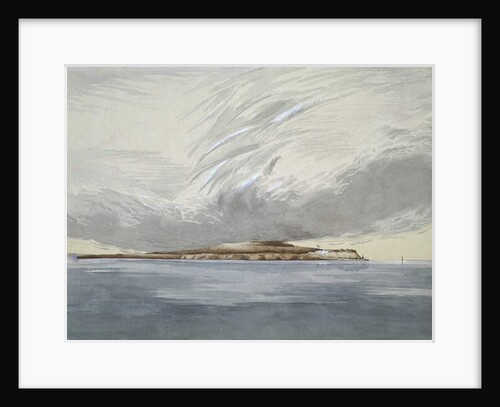 Fort and Island of Mackinaw, October 1842 by Henry Francis Ainslie