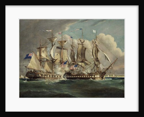 The Chesapeake and Shannon off Boston, June 1, 1813 by Robert Dodd