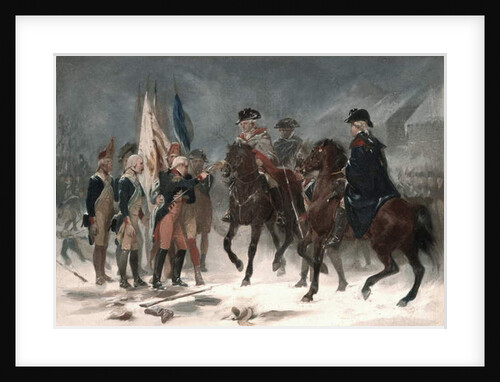 Surrender of Colonel Rall at the Battle of Trenton, December 26th, 1776, 1858 by Alonzo Chappel