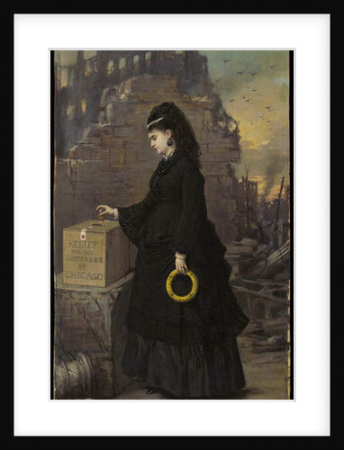 Relief for the Sufferers of Chicago, 1872 by Jules Emile Saintin