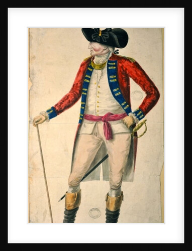 Portrait of Lieutenant Colonel Chadwick, late 18th century by English School