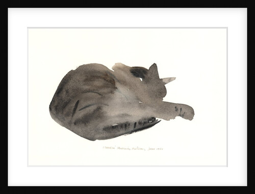 Sleeping cat, 1985 by Claudia Hutchins-Puechavy