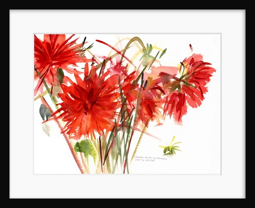 Dahlias, 2002 by Claudia Hutchins-Puechavy