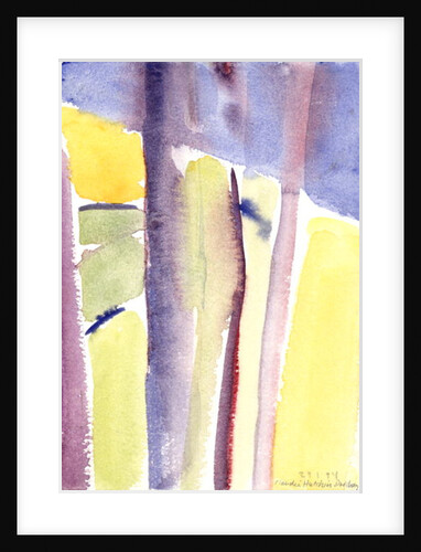 Trees overlooking the lake, 1994 by Claudia Hutchins-Puechavy