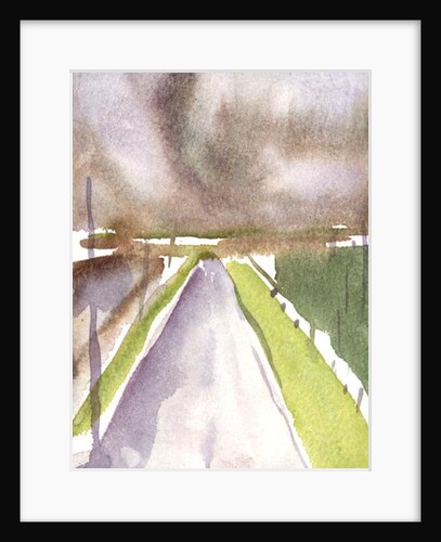 Storm on route, 1995 by Claudia Hutchins-Puechavy