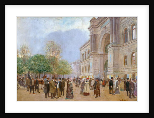 Outside the Palais de l'Industrie by Jean Beraud