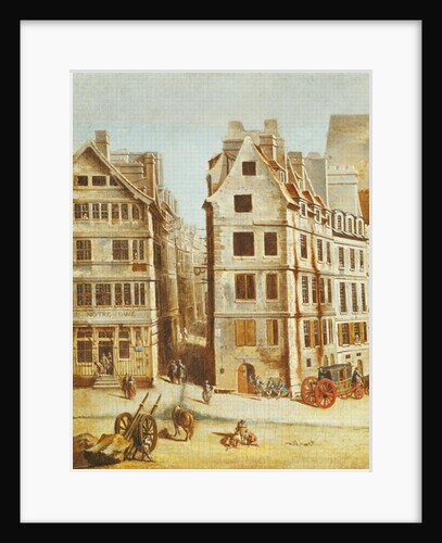 The Cabaret a l'Image de Notre Dame, on the Place de Greve at the opening of Rue de la Mortellerie, 1751 by Nicolas & Jean Baptiste Raguenet