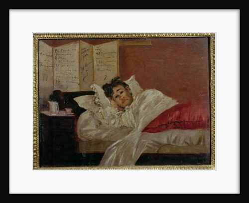 Arthur Rimbaud in his Bed in Brussels by Jef Rossman