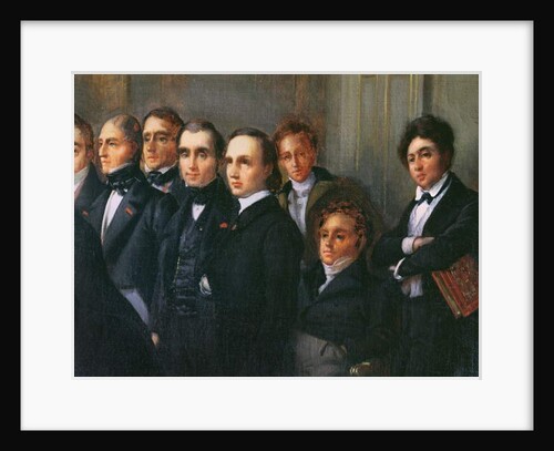 Lecture in the Foyer of the Comedie Francaise, 26 May 1828 by Francois Joseph Heim