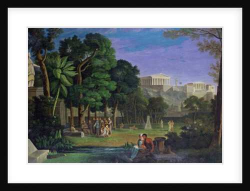 The Philosopher's Garden, Athens, 1834 by Antal Strohmayer