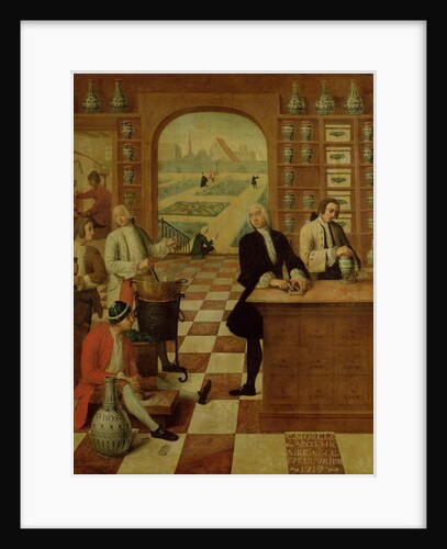 The Apothecary C. Morelot in his pharmacy, 1751 by C. Souville