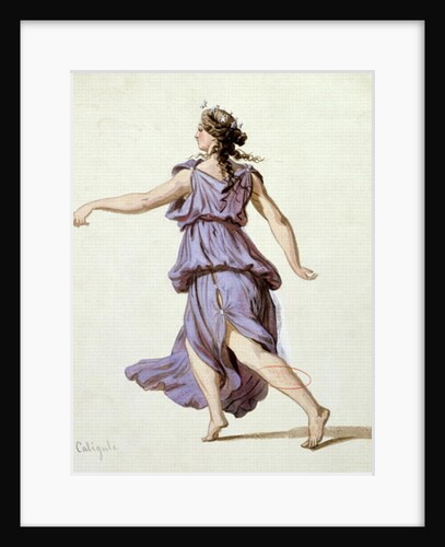 Night hour, costume design for the first production of 'Caligula' by Alexandre Dumas at the Comedie Francaise, December 1837 by Eugene Giraud
