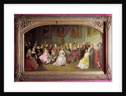 Members of the Comedie-Francaise in 1840 by Edmond Aime Florentin Geffroy