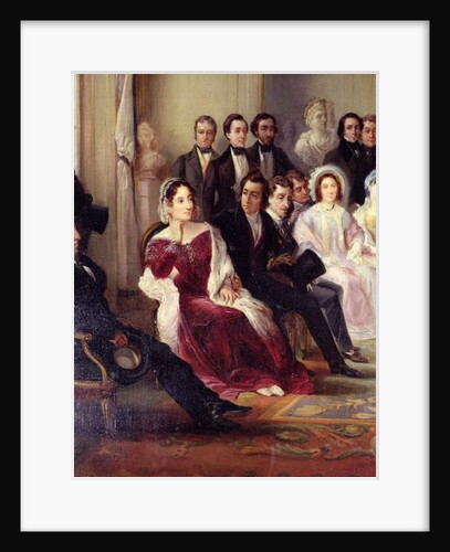 Francois Andrieux Reading his Tragedy 'Junius Brutus' in the Foyer of the Comedie Francaise, 26th May 1828, 1847 by Francois Joseph Heim