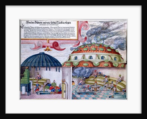 Turkish baths, late 16th century by German School