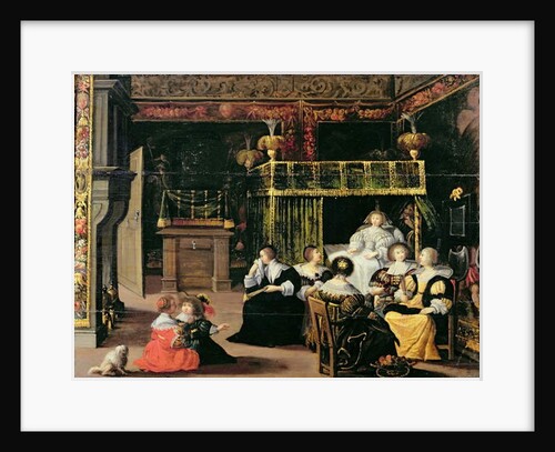 Visit to the new mother by Abraham Bosse
