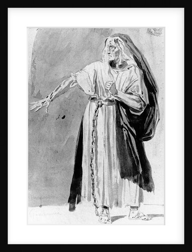 Costume design for 'Les Burgraves' by Victor Hugo, c. 1843 by Louis Boulanger