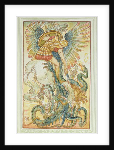 Bellerophon fighting the Chimaera, 1895 by Walter Crane