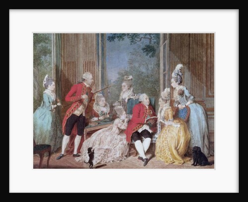 The Salon of Philippe Egalite Duc d'Orleans by Louis Carrogis Carmontelle