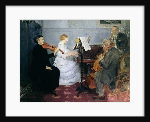 Chamber Music Concert, c.1885-90 by Jules Alexandre Gruen or Grun