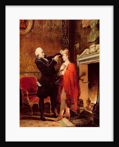 Jean-Francois Ducis Telling the Future of the Actor, Talma, by Reading the Lines on his Face, 1833 by Louis Ducis