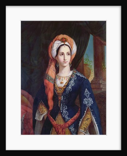 Portrait of the actress Mlle Rachel in the role of Roxanne for the play, Bajazet by Jean Racine by French School