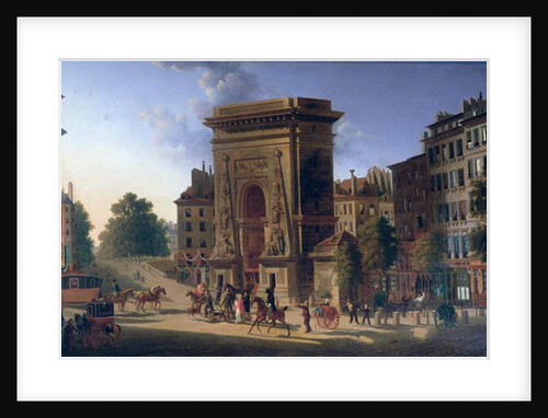 View of the Porte St. Denis and the Boulevard de Bonne Nouvelle by Pierre Alexandre Pau de Saint-Martin