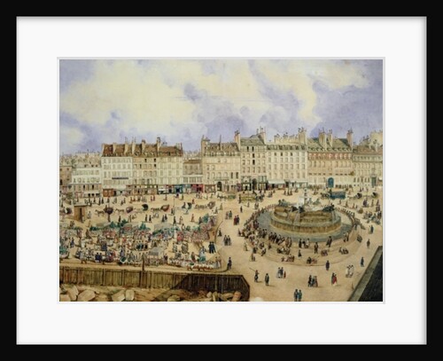 View of the Place de la Republique and the Fountain, 1848 by N. Pelcocq