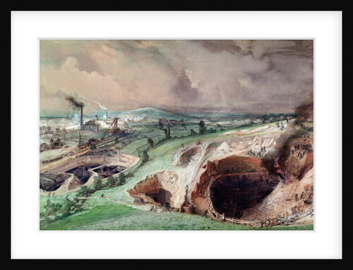 Open-cast Mines at Blanzy, Saone-et-Loire, 1857 by Ignace Francois Bonhomme