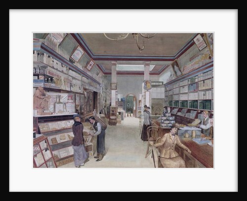 Interior of a London Shop, late 19th century by English School