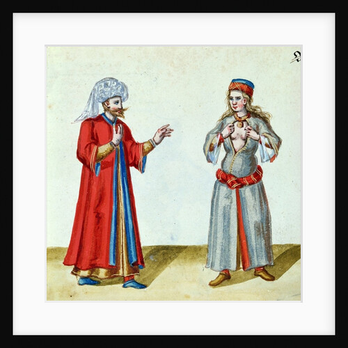 The Turk and the Courtesan, end of the 16th century by German School
