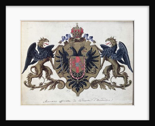 The coat of arms of the Austrian Empire, before 1867 by French School