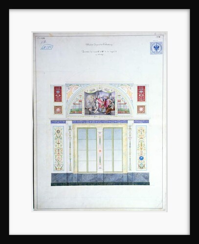 Mural design for the Hermitage, St. Petersburg, c.1840 by Leo von Klenze