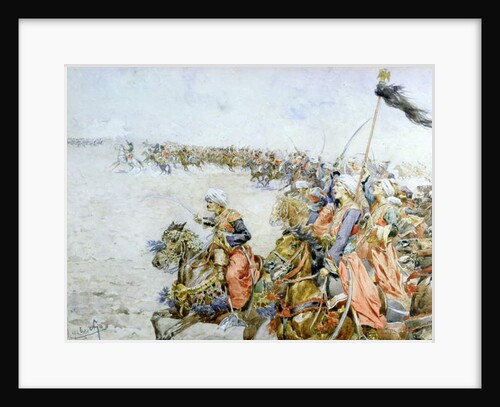 Charge of the Mamelukes at the Battle of Austerlitz, 2nd December 1805 by Felicien baron de Myrbach-Rheinfeld